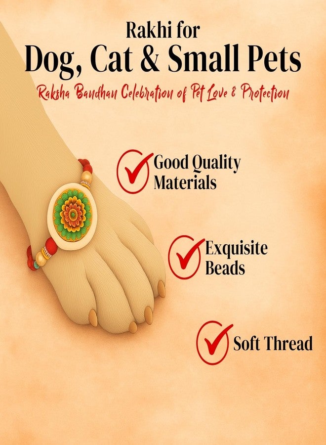 سايج سكوير راخي مربع من الراتنج بتصميم حكيم للكلاب والقطط والحيوانات الأليفة الصغيرة | احتفال راكشا باندهان لمحبي الحيوانات الأليفة | فن راتنجي مصمم يدويًا، خرز ورابطة عاطفية | هدية لمحبي الحيوانات الأليفة ورفاقهم ذوي الفراء (النوع 6) - Image 4